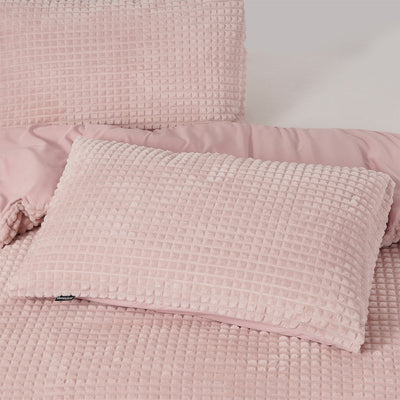 Sengesett Check Teddy Pink