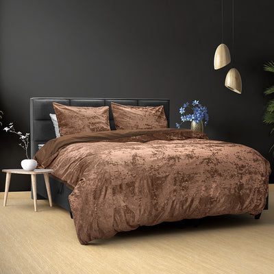 Sengesett Crushed Velvet Brown