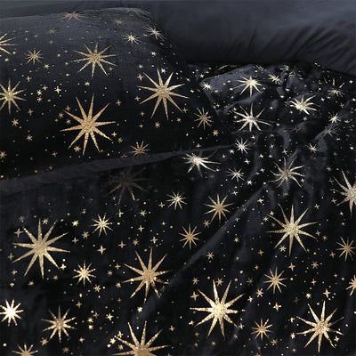 Sengesett Fleece Stars Black