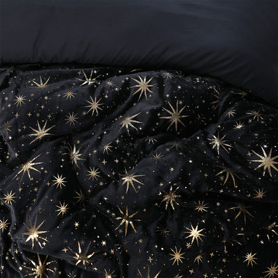 Sengesett Fleece Stars Black