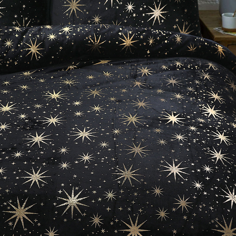 Sengesett Fleece Stars Black