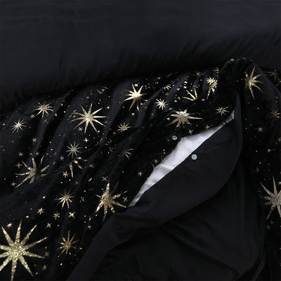 Sengesett Fleece Stars Black