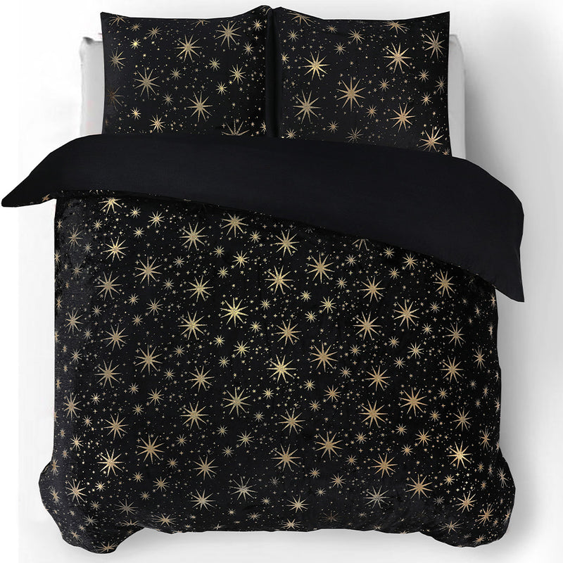 Sengesett Fleece Stars Black