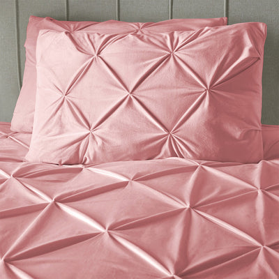 Sengesett Velvet Pintuck Pink