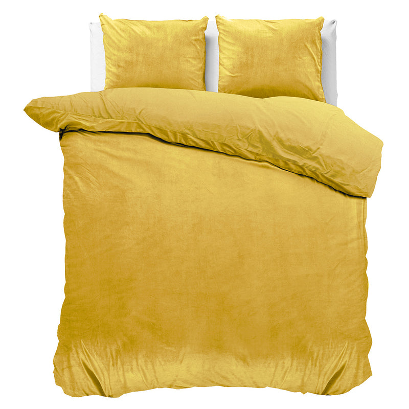 Sengesett Velvet Uni Gold