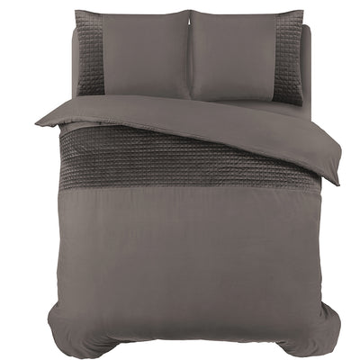 Sengesett Velvet Band Taupe